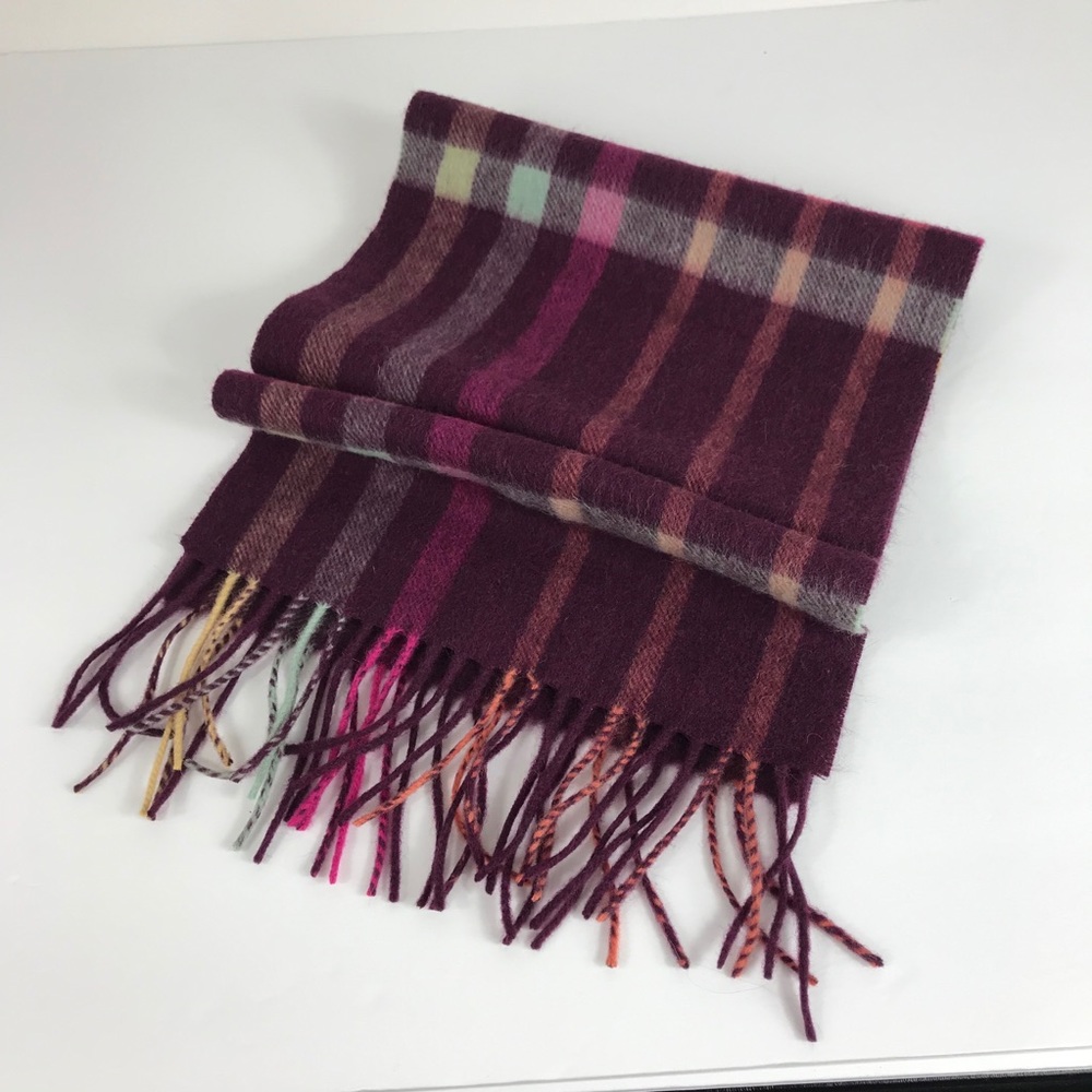 Ballantrae Edinburgh 100% Lambswool Scarf Purple